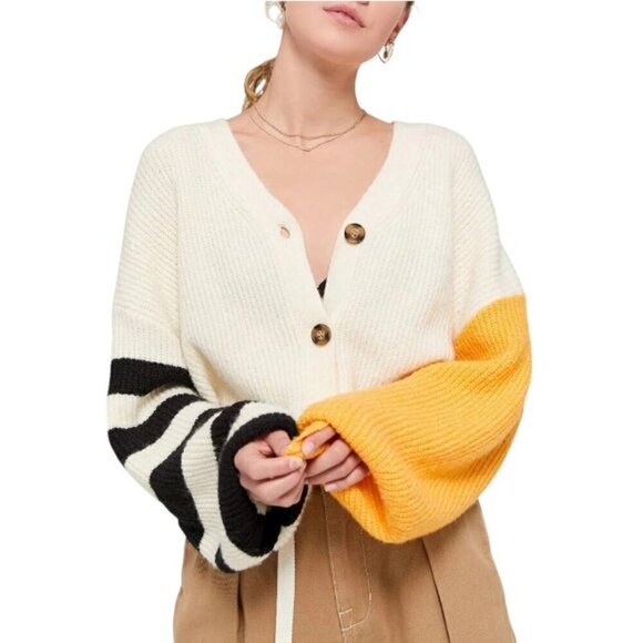 Truly Madly Deeply Piper Balloon Sleeve Cardigan - Picture 1 of 9